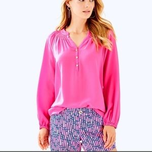Lilly Pulitzer Callahan Shorts, Size 12, in Mandevilla Pink Slathouse Stripe